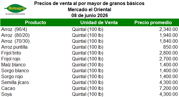 MAYORISTA 8 DE JUNIO 2026