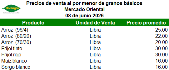 MINORISTA 8 DE JUNIO 2026